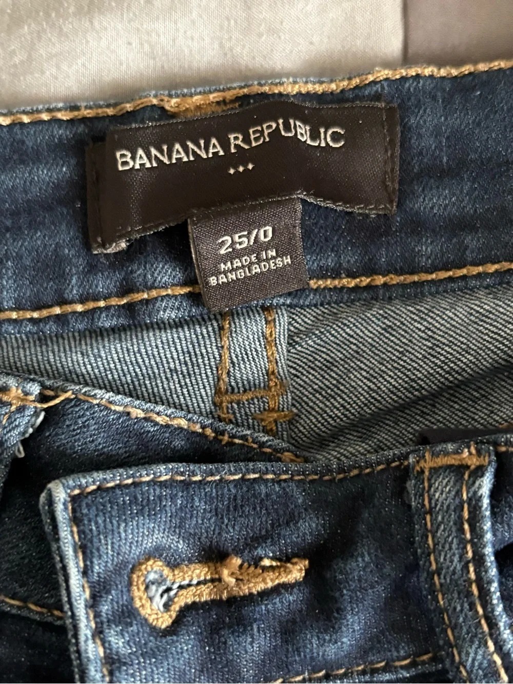 Banana Republic Dark Wash Denim Bermuda Shorts Size 25 / 0
